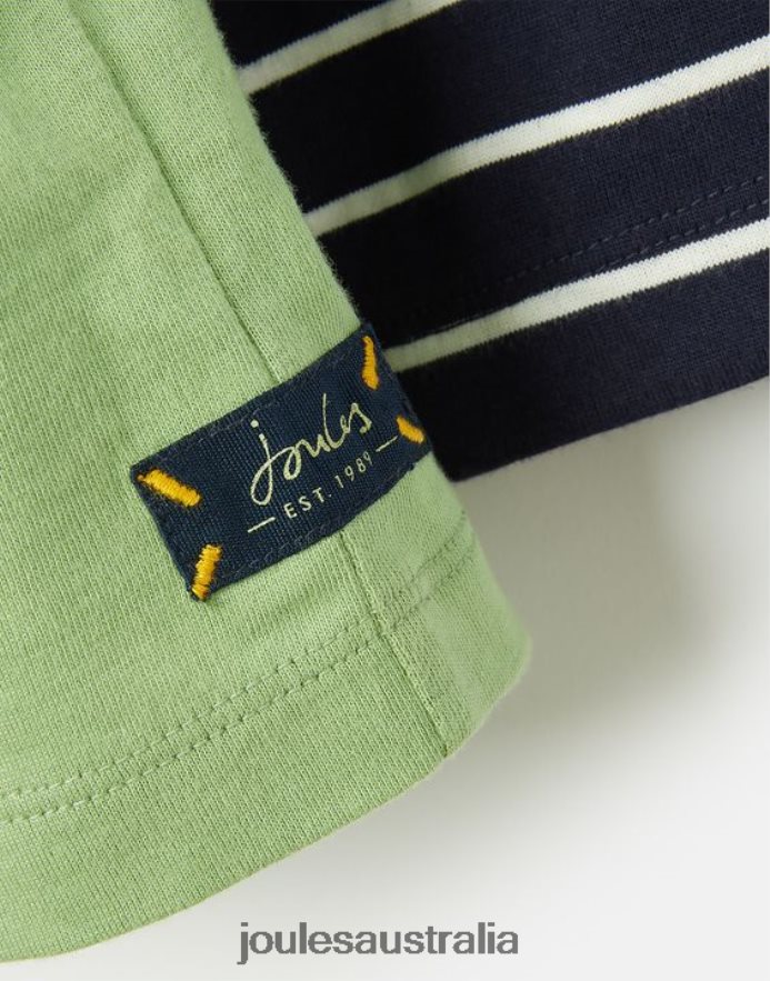 Joules Apparel Boys Chomp Long Sleeve Artwork Top 2-8 Years NVVNL341 LIGHT GREEN