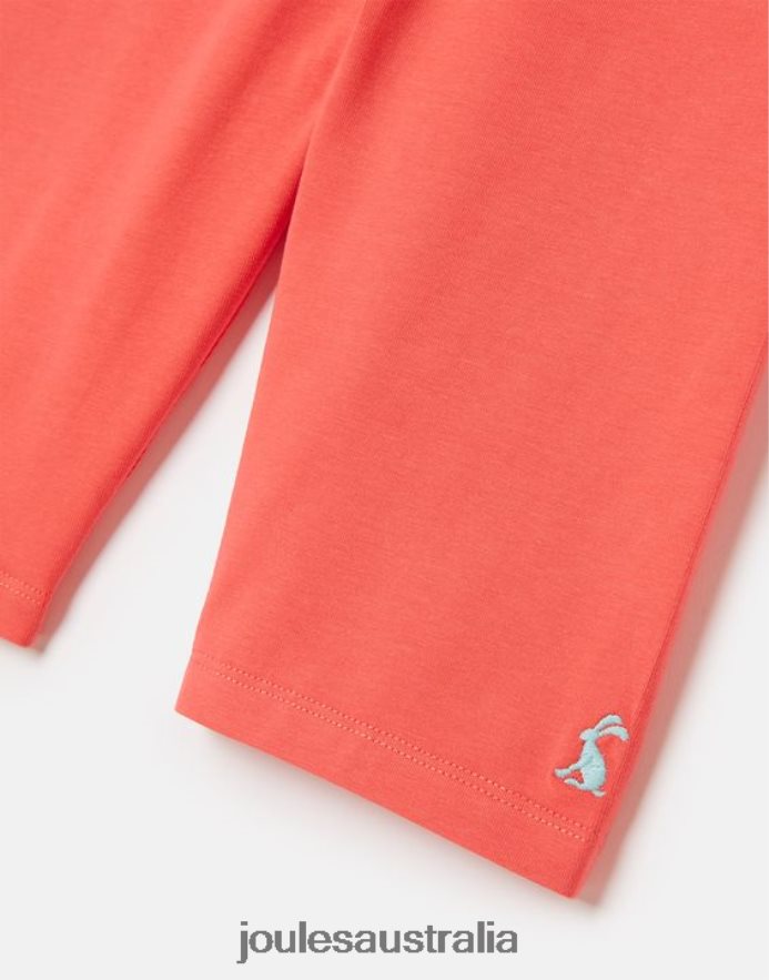 Joules Apparel Girls Cartwheel Jersey Legging Shorts 2-12 Years NVVNL288 CORAL
