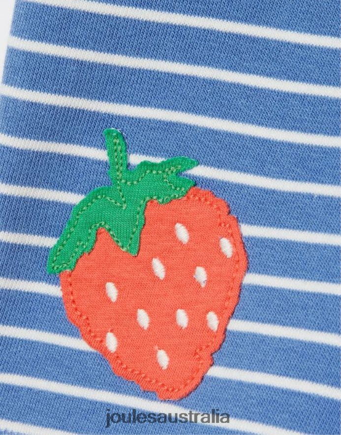 Joules Apparel Girls Hamden Novelty Sweat Shorts 2-8 Years NVVNL298 BLUE STRIPE STRAWBERRY