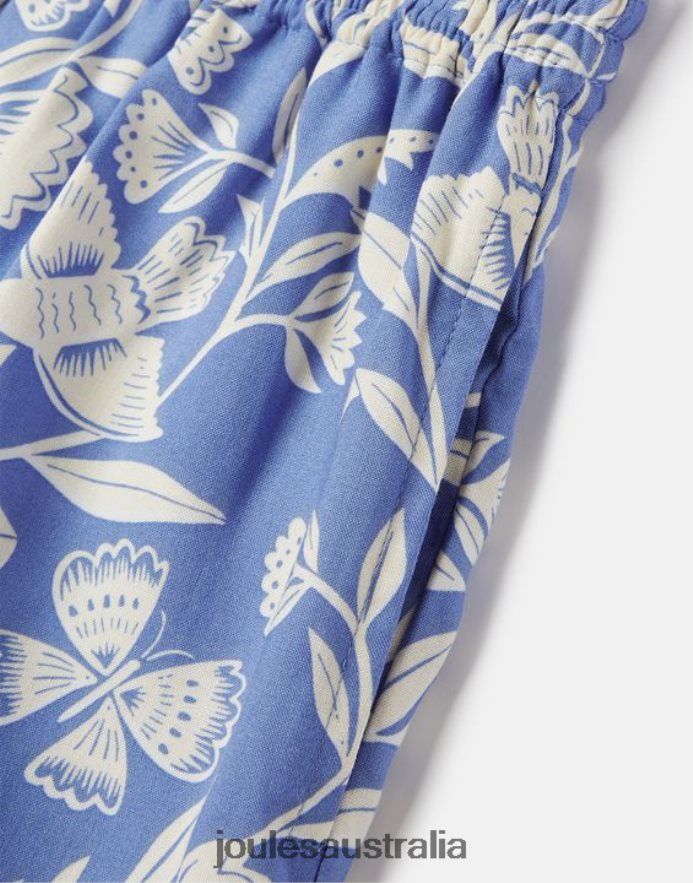 Joules Apparel Girls Hettie Woven Printed Shorts 5-12 Years NVVNL268 BUTTERFLY BLUE