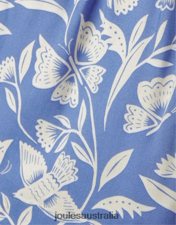 Joules Apparel Girls Hettie Woven Printed Shorts 5-12 Years NVVNL268 BUTTERFLY BLUE
