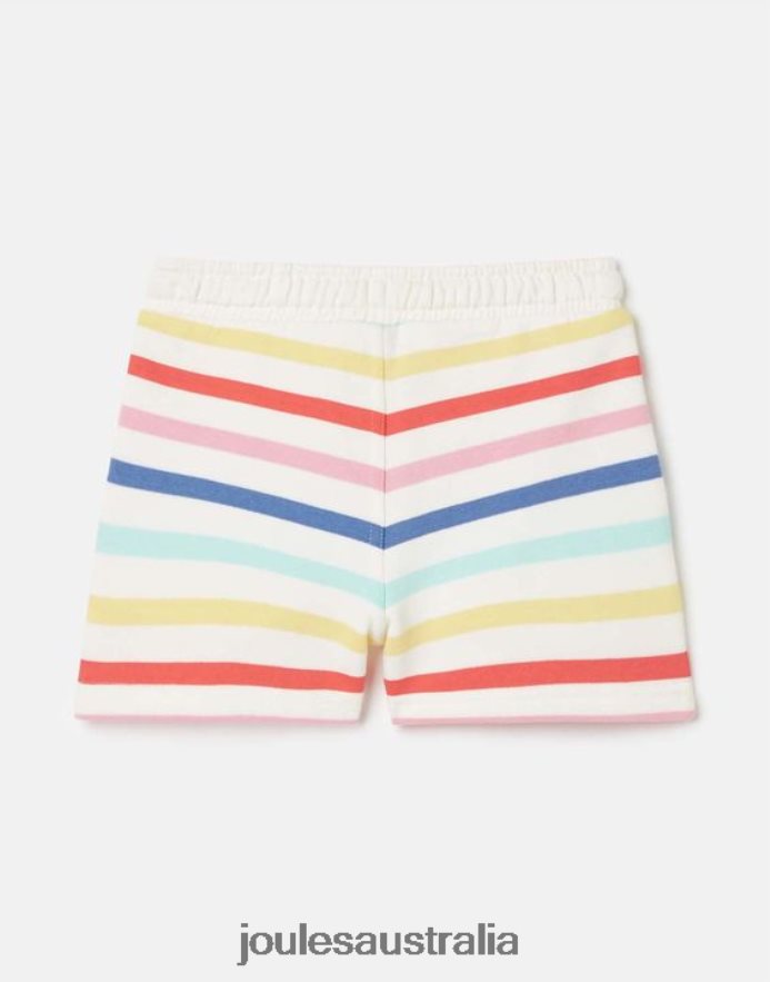 Joules Apparel Girls Reilley Jersey Stripe Shorts 2-12 Years NVVNL273 MULTI STRIPE