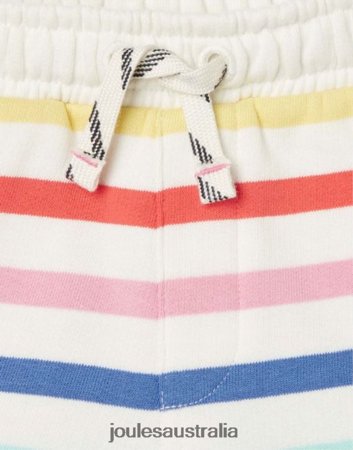 Joules Apparel Girls Reilley Jersey Stripe Shorts 2-12 Years NVVNL273 MULTI STRIPE