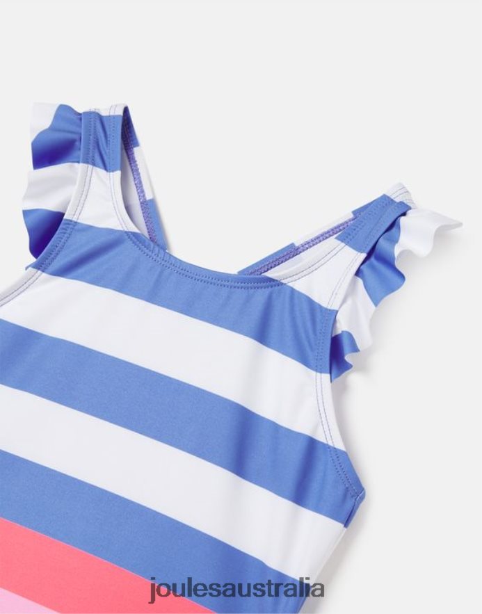 Joules Apparel Girls Laurielle Tankini 2-12 Years NVVNL296 MULTI STRIPE