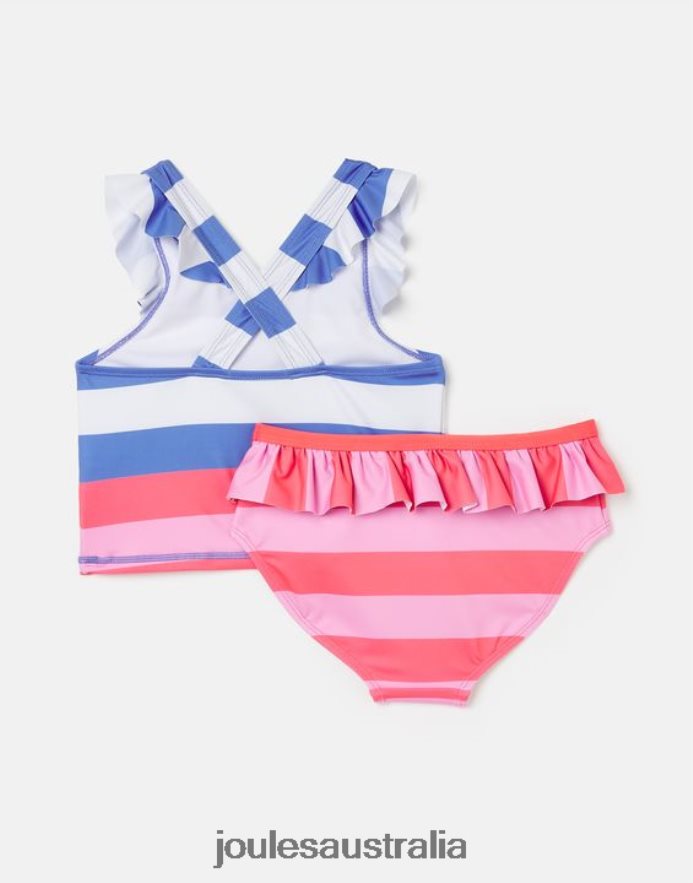 Joules Apparel Girls Laurielle Tankini 2-12 Years NVVNL296 MULTI STRIPE