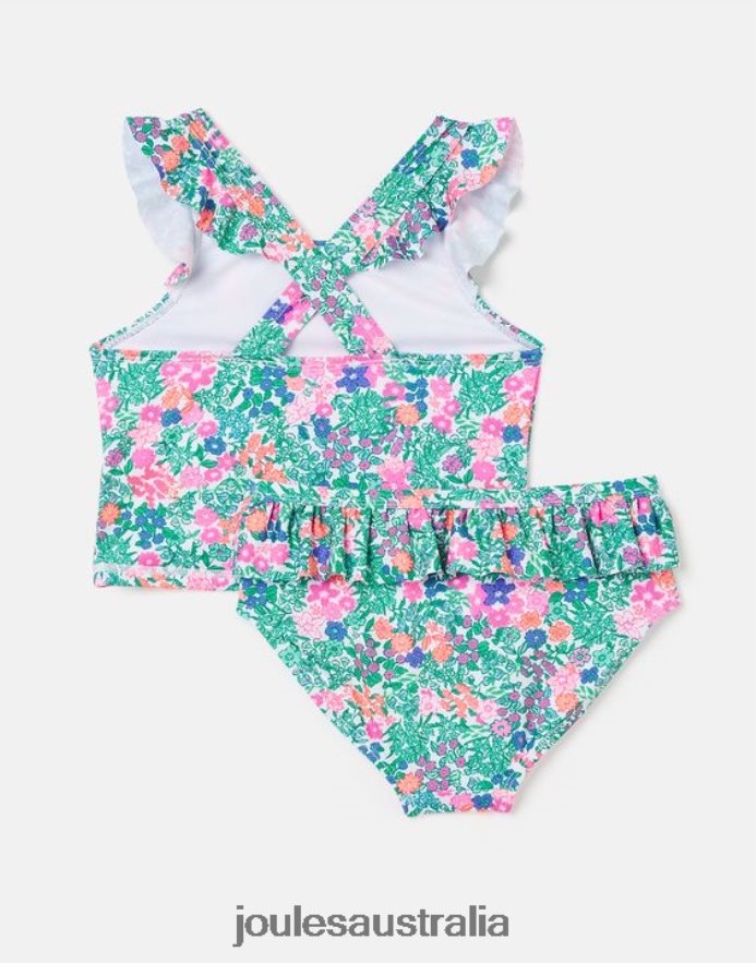 Joules Apparel Girls Laurielle Tankini 2-12 Years NVVNL312 MULTI DITSY