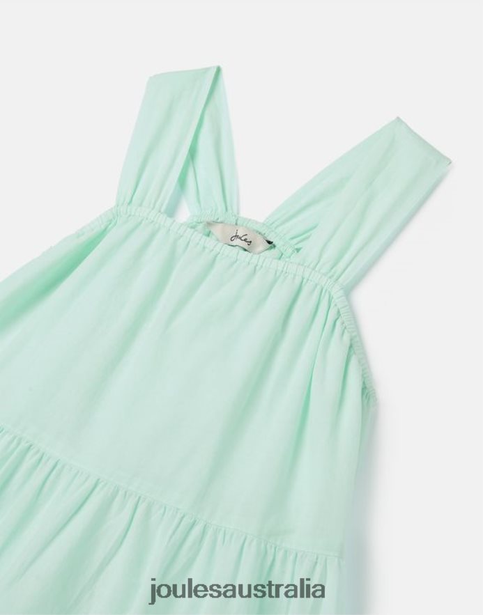 Joules Apparel Girls Kiki Tiered Midi Dress 2-12 Years NVVNL278 PALE BLUE