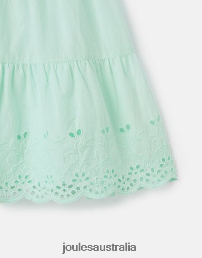 Joules Apparel Girls Kiki Tiered Midi Dress 2-12 Years NVVNL278 PALE BLUE