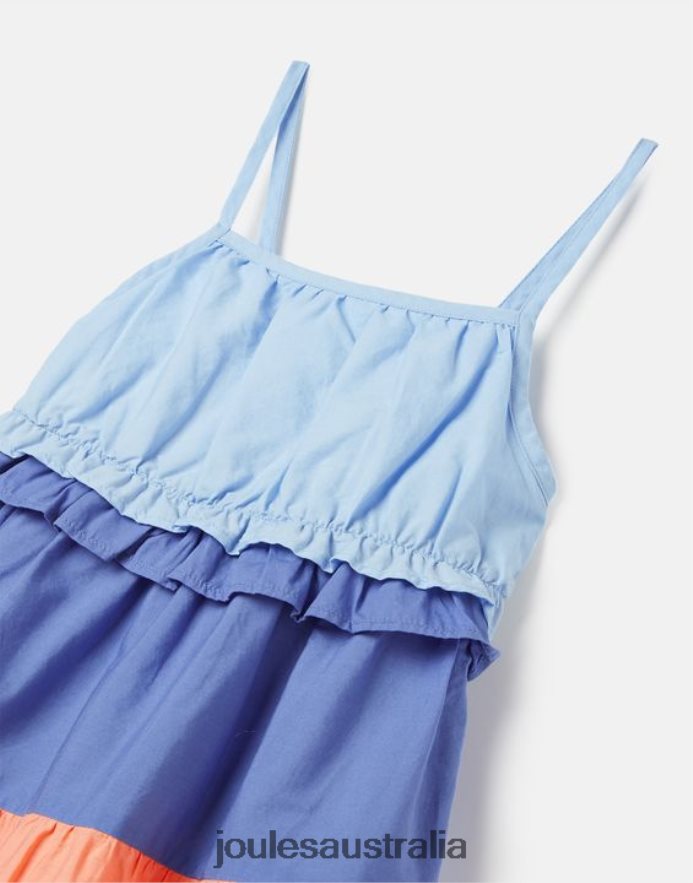 Joules Apparel Girls Theadora Trapeze Dress 5-12 Years NVVNL314 COLOUR BLOCK