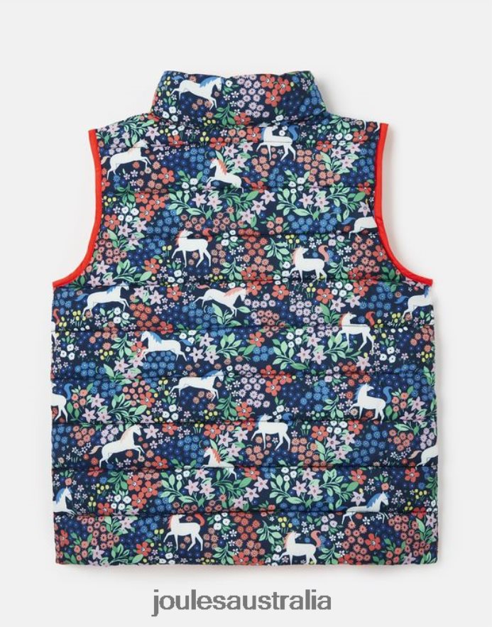 Joules Apparel Girls Flip It Reversible Vest 2-8 Years NVVNL307 PONY