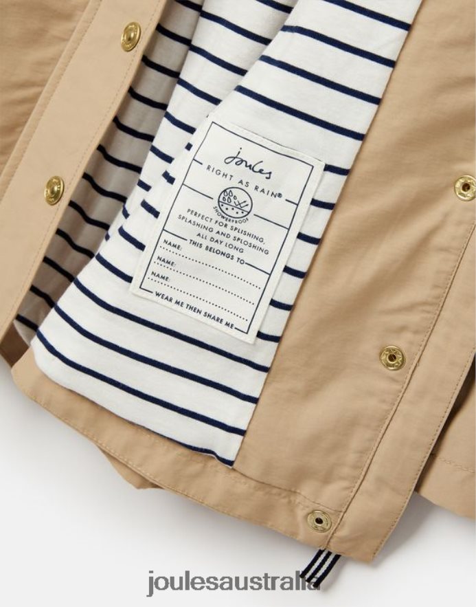 Joules Apparel Girls Meadow Showerproof Coat 2-12 Years NVVNL304 STONE