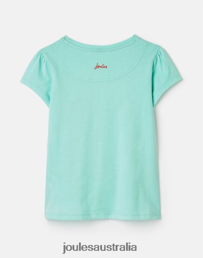 Joules Apparel Girls Pixie Screenprint T-Shirt 2-12 Years NVVNL261 BLUE HOLIDAY