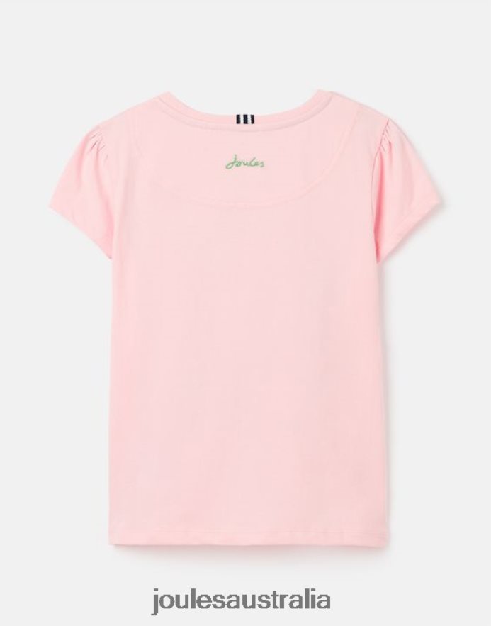 Joules Apparel Girls Pixie Screenprint T-Shirt 2-12 Years NVVNL270 BEEKIND