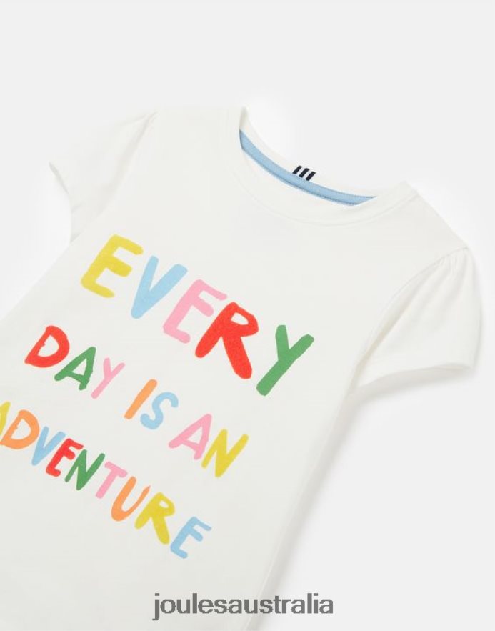 Joules Apparel Girls Pixie Short Sleeve Screenprint T-Shirt 2-12 Years NVVNL269 DAY ADVENTURE