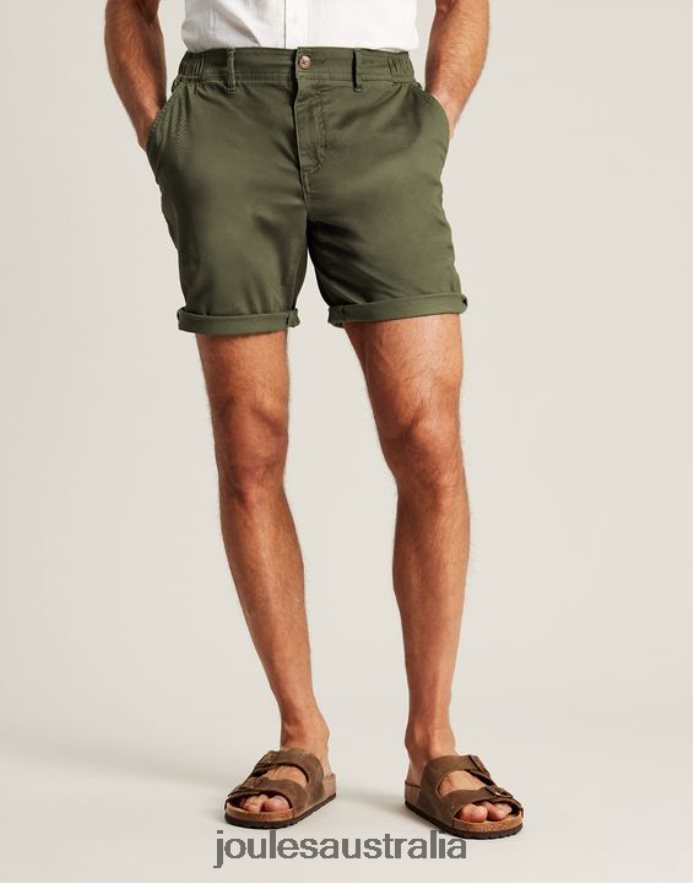 Joules Apparel Men Dockside Chino Shorts NVVNL248 HERITAGE GREEN