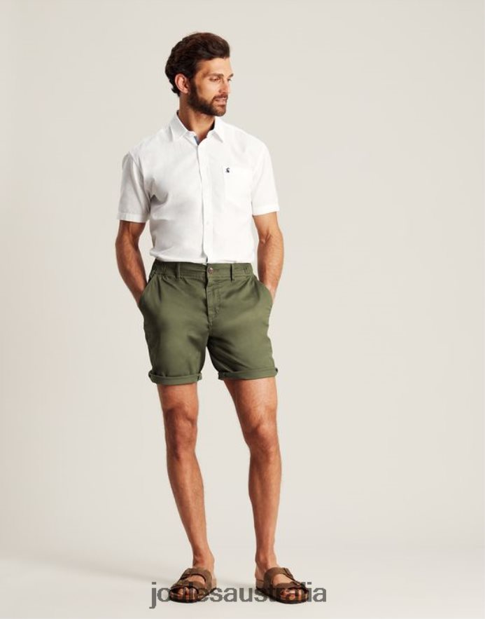 Joules Apparel Men Dockside Chino Shorts NVVNL248 HERITAGE GREEN