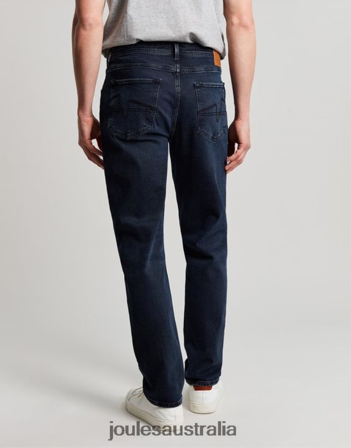 Joules Apparel Men The Oakham Slim Fit 5 Pocket Denim Jean NVVNL205 INK WASH DENIM
