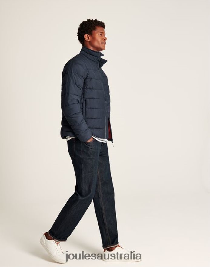 Joules Apparel Men Go To Water Resistant Padded Jacket NVVNL179 MARINE NAVY