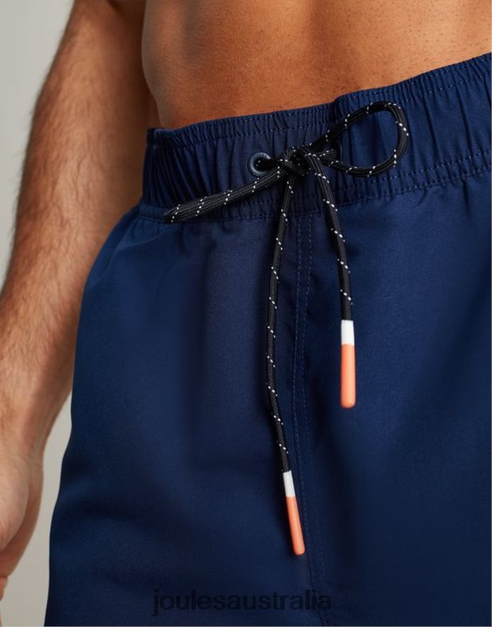 Joules Apparel Men Galley Plain Swim Trunks NVVNL226 BLUE GEM