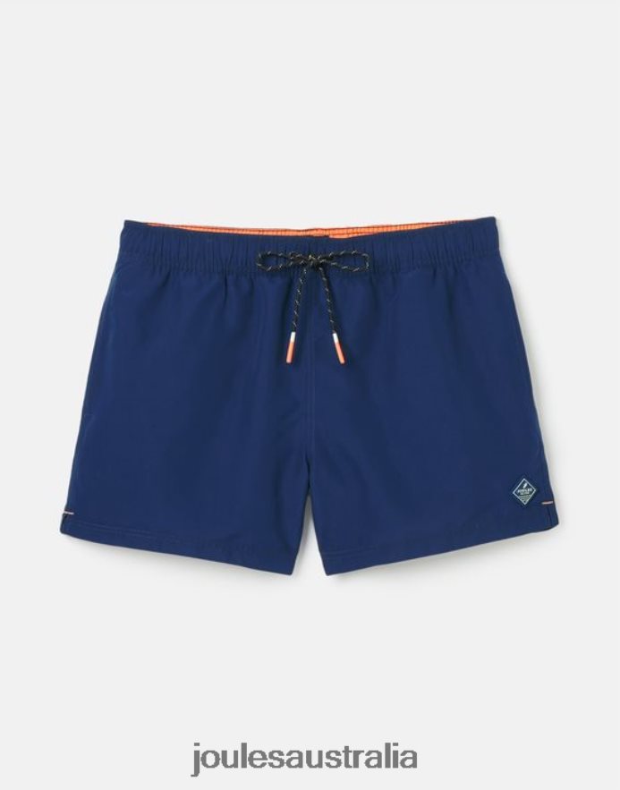Joules Apparel Men Galley Plain Swim Trunks NVVNL226 BLUE GEM