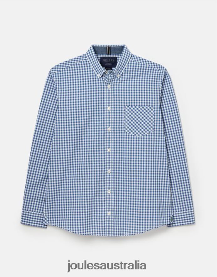 Joules Apparel Men Goodridge Classic Fit Poplin Shirt NVVNL215 BLUE GINGHAM