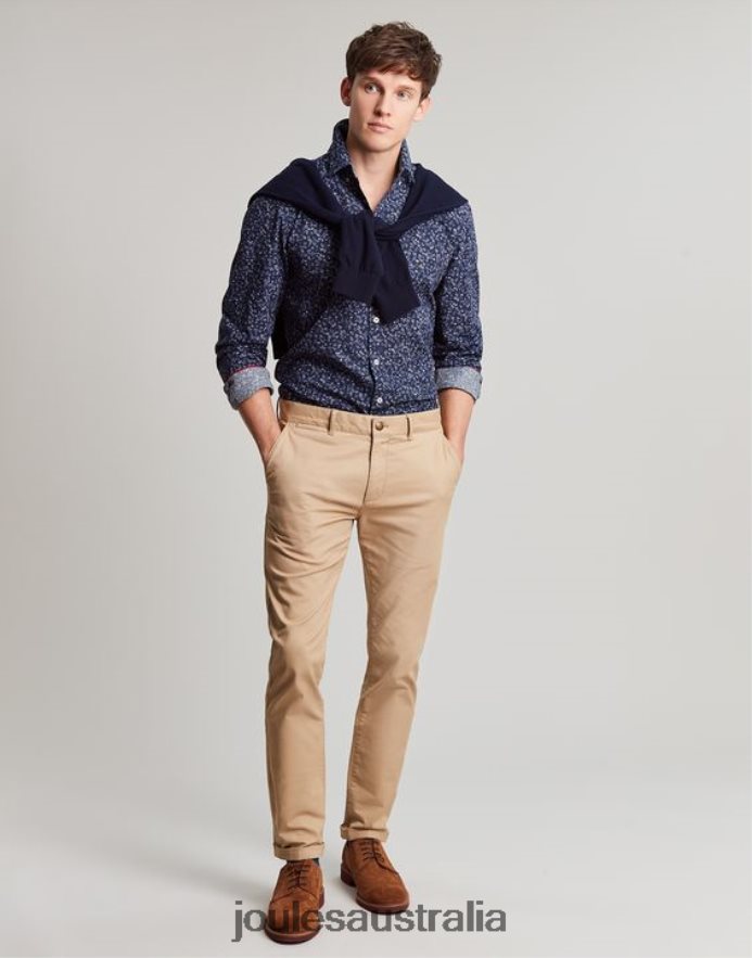 Joules Apparel Men Invitation Classic Fit Printed Shirt NVVNL211 NAVY DITSY