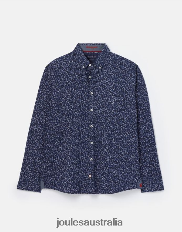 Joules Apparel Men Invitation Classic Fit Printed Shirt NVVNL211 NAVY DITSY