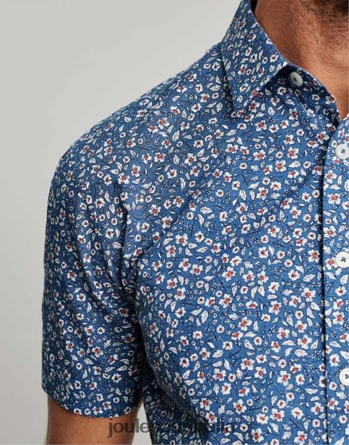 Joules Apparel Men Lloyd Classic Fit Printed Shirt NVVNL195 BLUE DITSY
