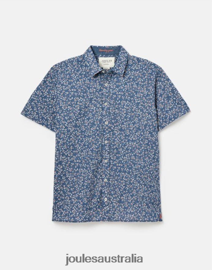 Joules Apparel Men Lloyd Classic Fit Printed Shirt NVVNL195 BLUE DITSY