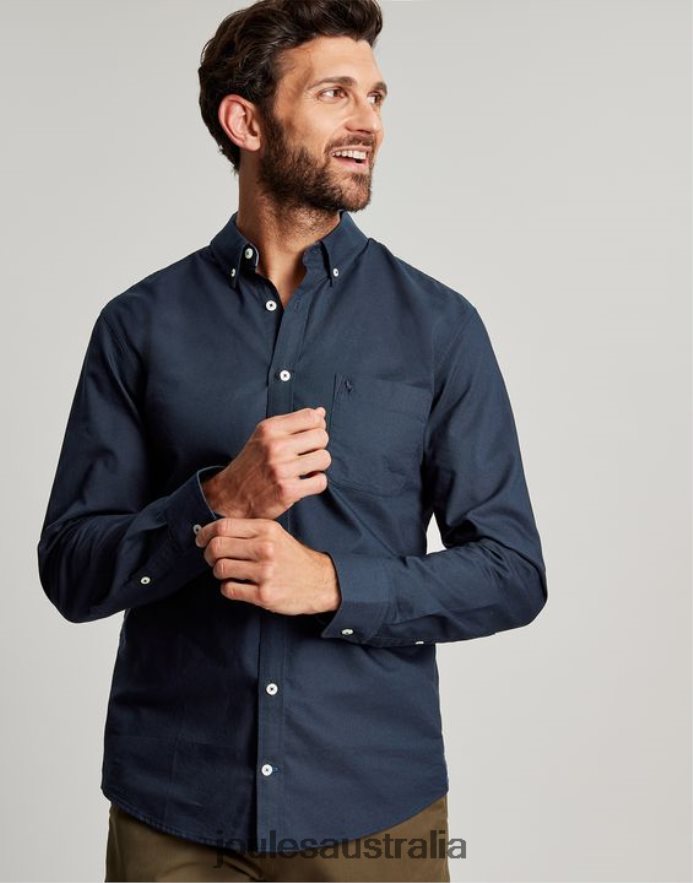 Joules Apparel Men Oxford Classic Fit Shirt NVVNL164 FRENCH NAVY