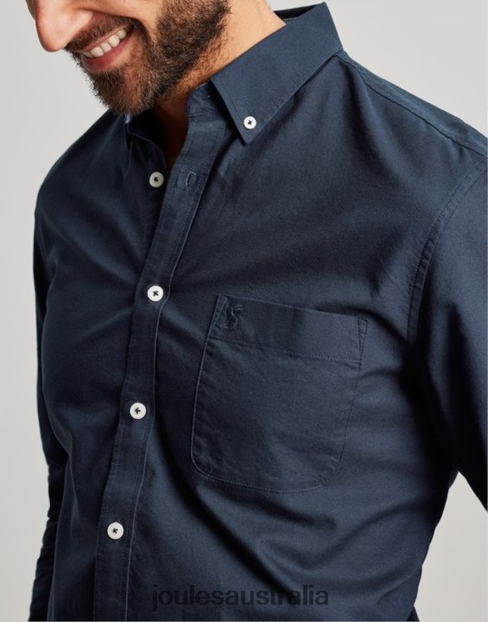 Joules Apparel Men Oxford Classic Fit Shirt NVVNL164 FRENCH NAVY