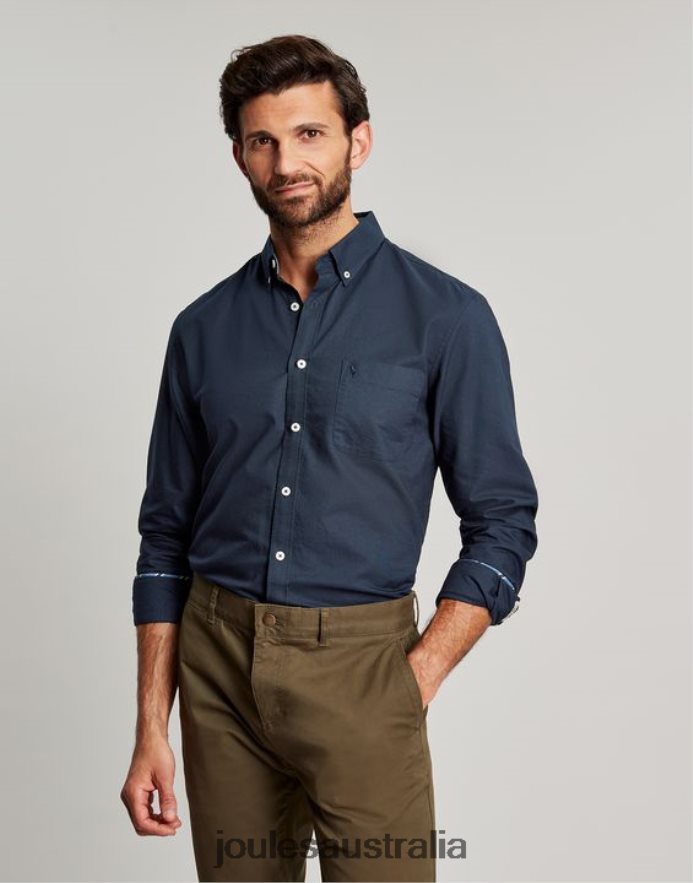 Joules Apparel Men Oxford Classic Fit Shirt NVVNL164 FRENCH NAVY