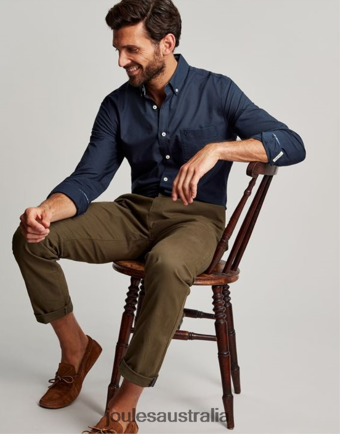 Joules Apparel Men Oxford Classic Fit Shirt NVVNL164 FRENCH NAVY