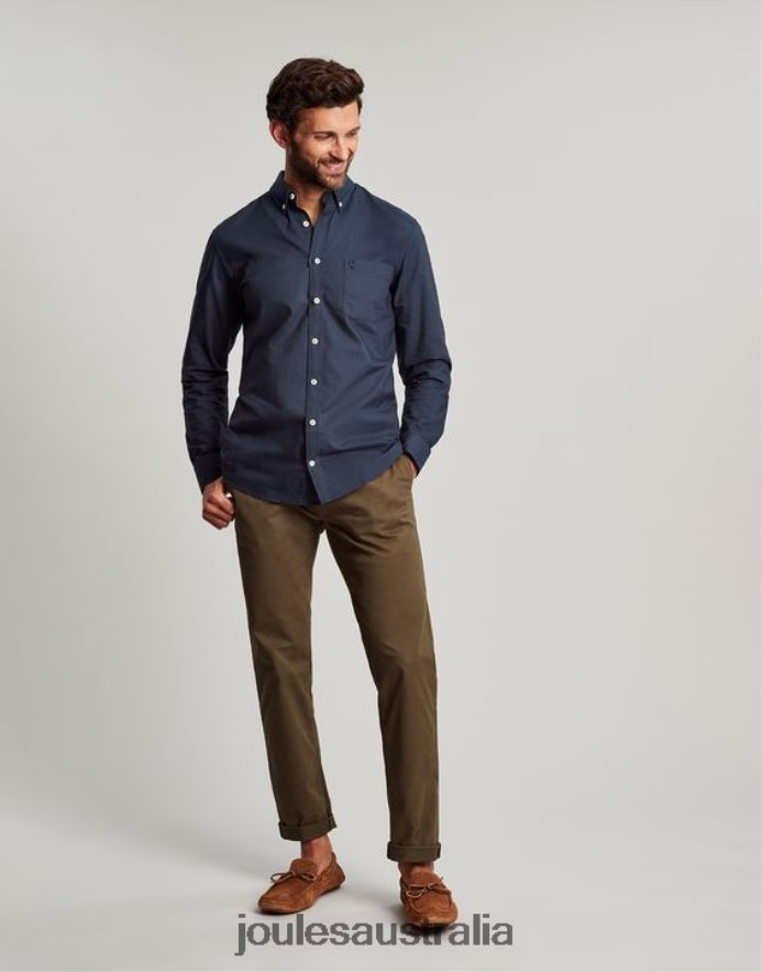 Joules Apparel Men Oxford Classic Fit Shirt NVVNL164 FRENCH NAVY