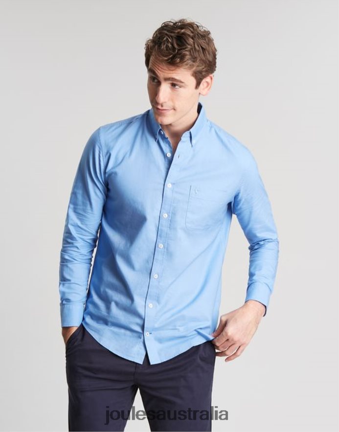 Joules Apparel Men Oxford Classic Fit Shirt NVVNL197 BLUE