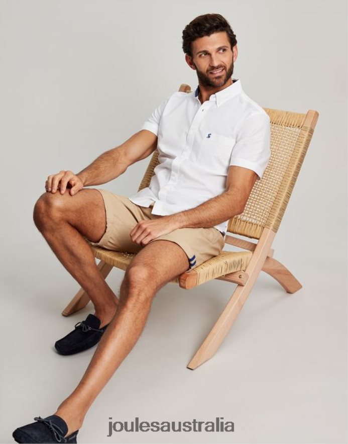 Joules Apparel Men Oxford Classic Fit Shirt NVVNL233 WHITE