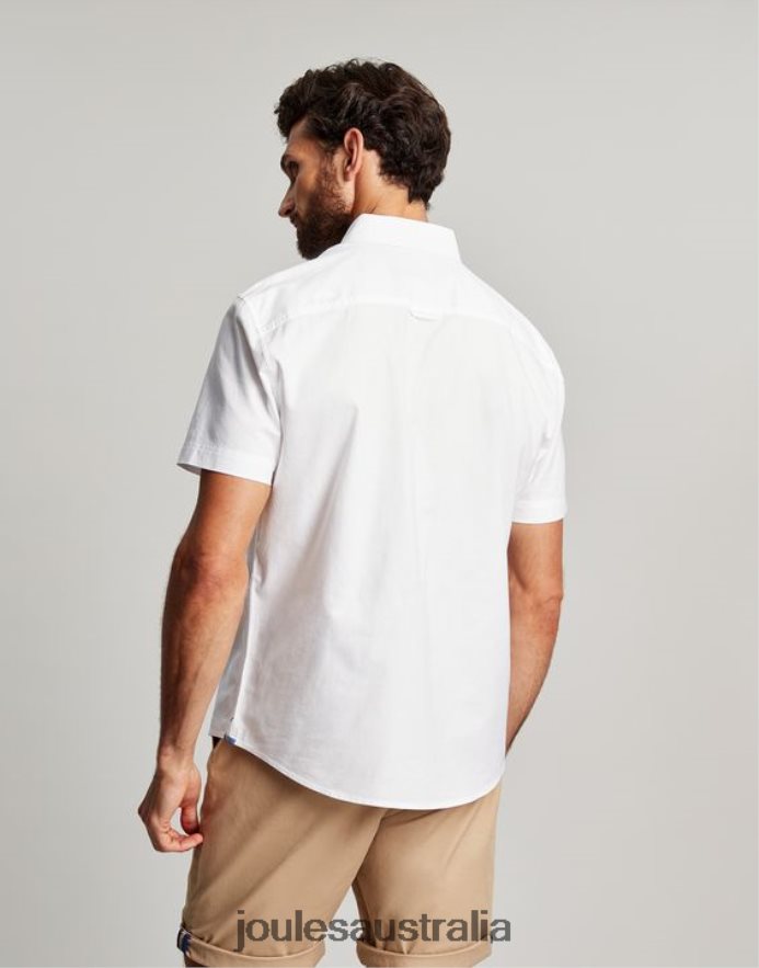 Joules Apparel Men Oxford Classic Fit Shirt NVVNL233 WHITE