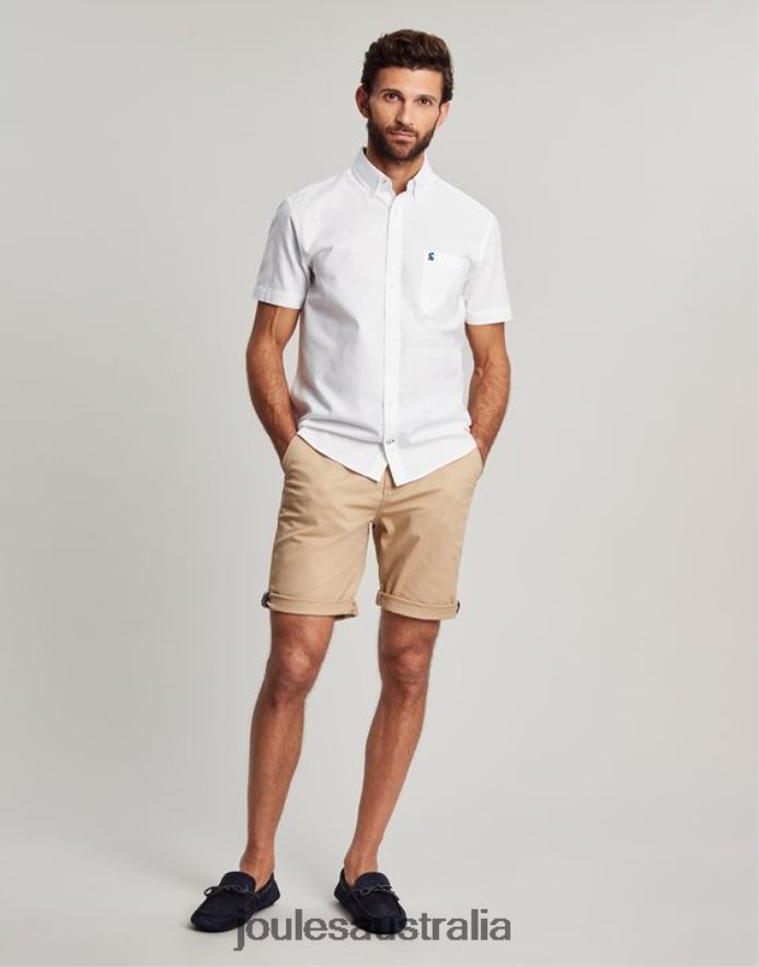 Joules Apparel Men Oxford Classic Fit Shirt NVVNL233 WHITE