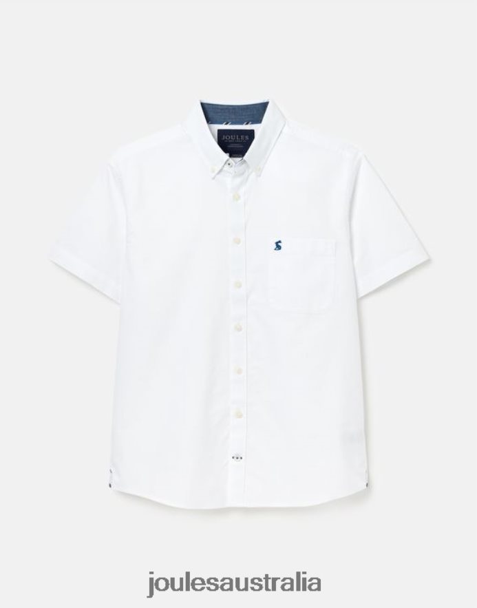 Joules Apparel Men Oxford Classic Fit Shirt NVVNL233 WHITE