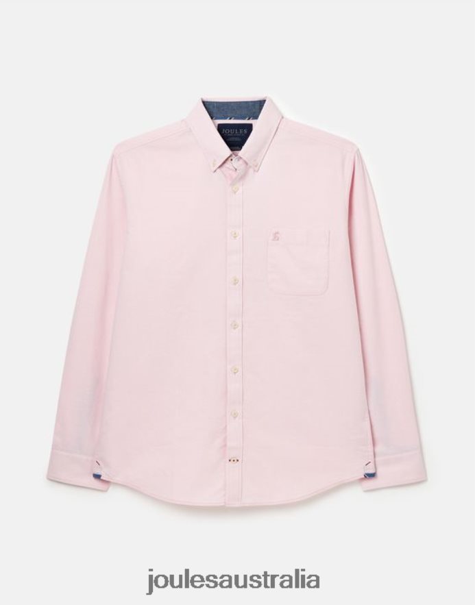 Joules Apparel Men Oxford Classic Fit Shirt NVVNL235 PINK