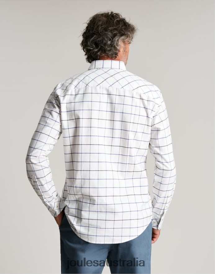 Joules Apparel Men Welford Classic Fit Check Shirt NVVNL174 WHITE CHECK