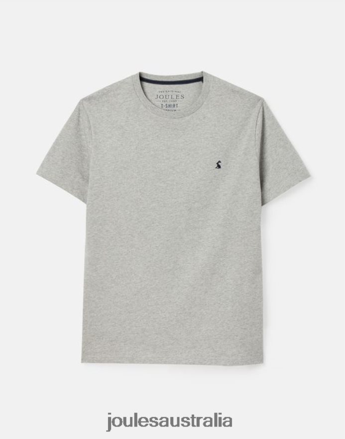Joules Apparel Men Denton Jersey T-Shirt NVVNL190 GREY MARL