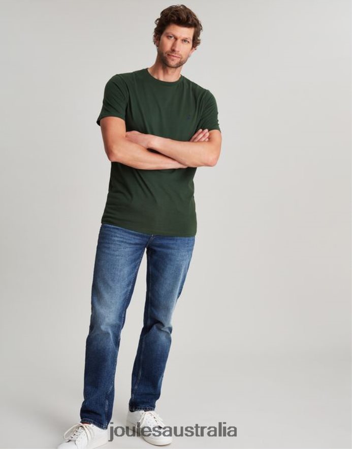 Joules Apparel Men Denton Jersey-T-Shirt NVVNL198 RACING GREEN