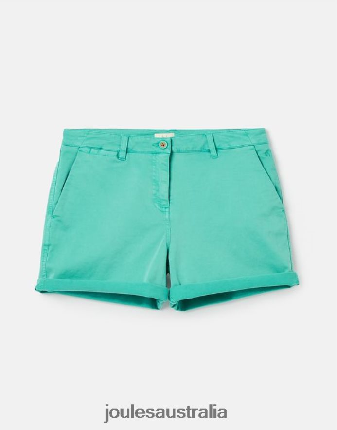 Joules Apparel Women Cruise Mid Length Chino Short NVVNL122 WATERFALL