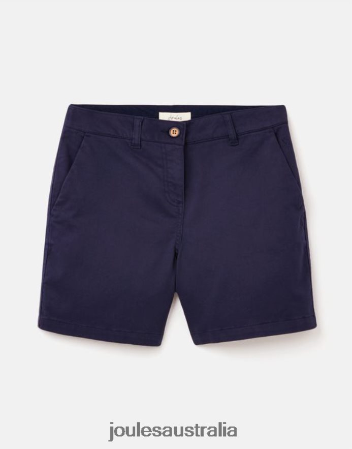 Joules Apparel Women Cruise Mid Length Chino Shorts NVVNL82 FRENCH NAVY