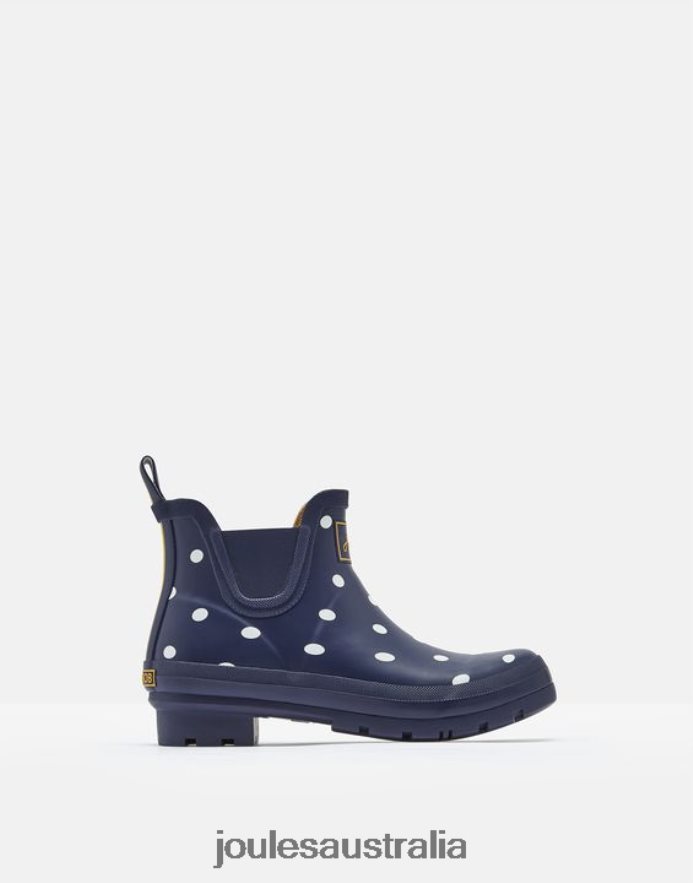 Joules Footwear Women Short Height Printed Short Height Rain Boots NVVNL146 FRENCH NAVY SPOT