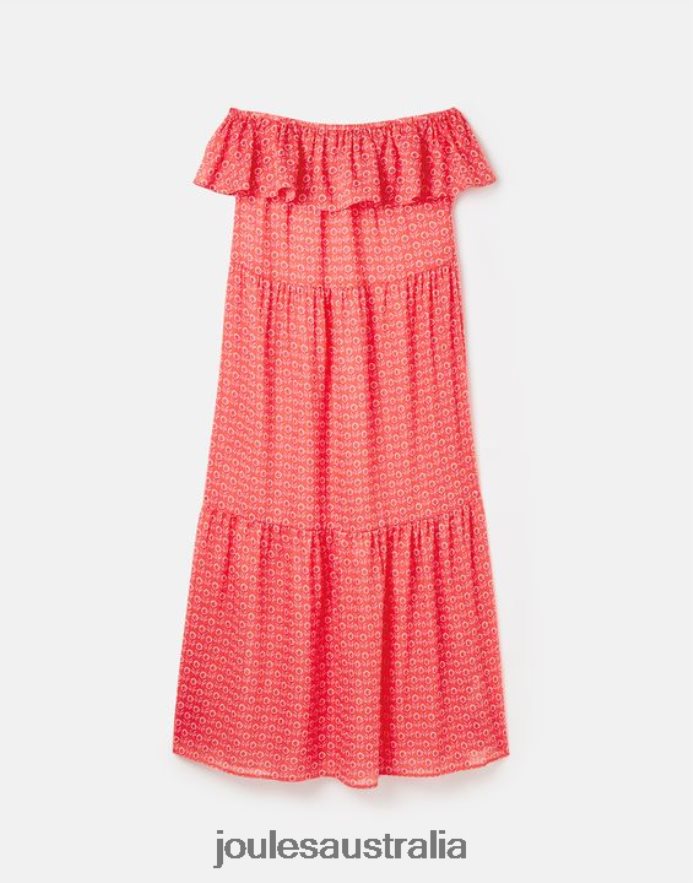 Joules Apparel Women Fern Beach Dress NVVNL91 FLORAL PINK