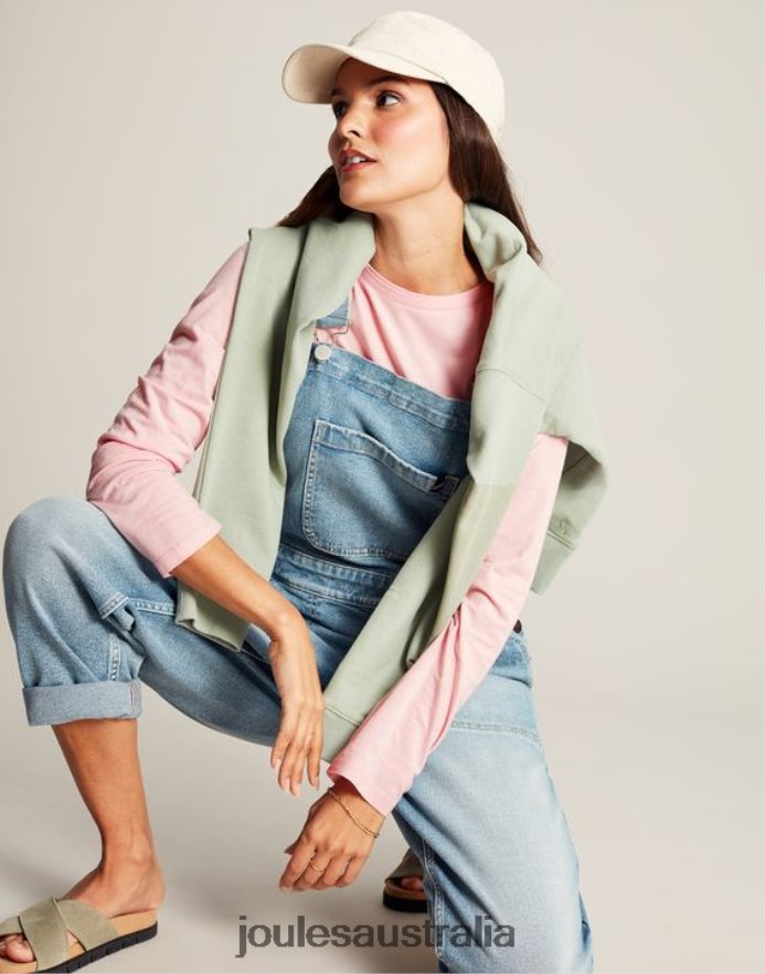 Joules Apparel Women Holly Crew Long Sleeve Top NVVNL40 BALLERINA