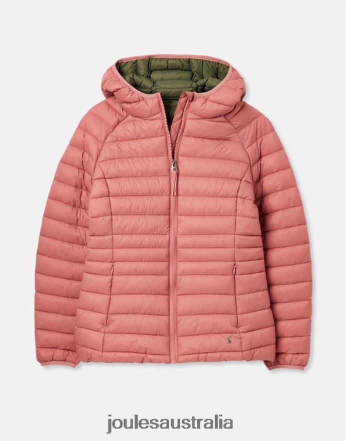 Joules Apparel Women Bowland Packable Padded Coat NVVNL44 ROSE