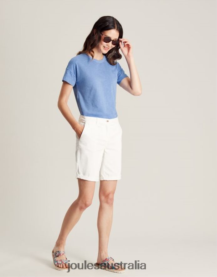 Joules Apparel Women Macey Short Sleeve T-Shirt NVVNL81 BLUE